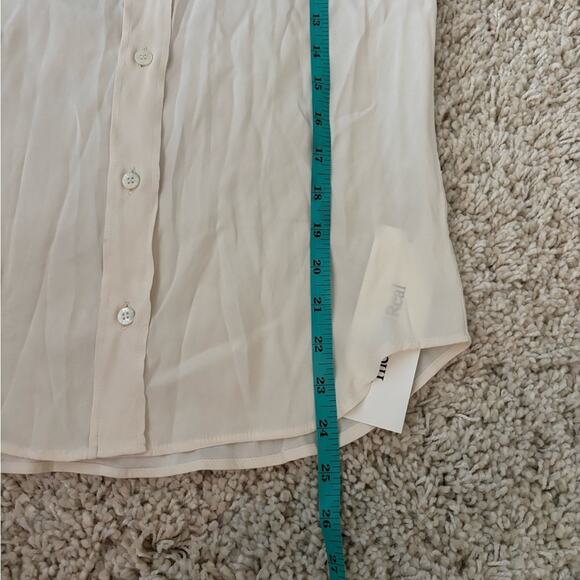 Amina Rubinacci White Silk Button Down Shirt - Picture 9 of 9